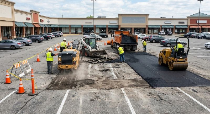 Asphalt Parking Lot Repair in Savannah, GA