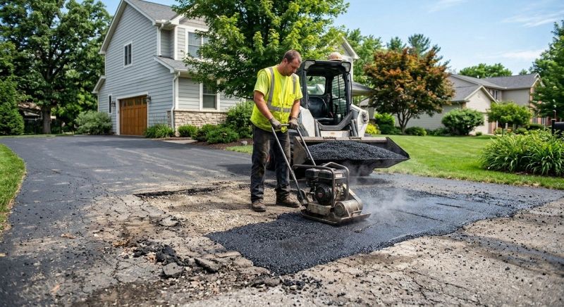 Blacktop Driveway Repair in Little Rock, AR