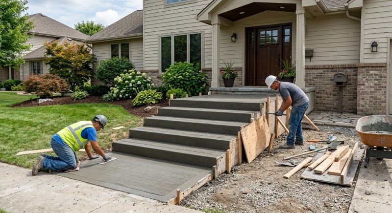 Cement Stairs Installation in Fort Collins, CO
