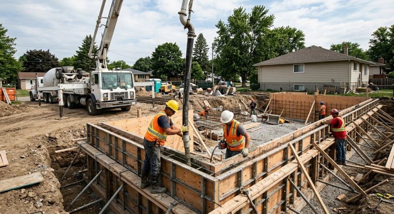 Concrete Foundation Pouring in Fort Wayne, IN