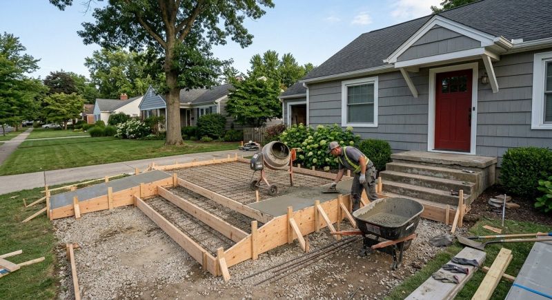 Concrete Porch Installation in Sacramento, CA