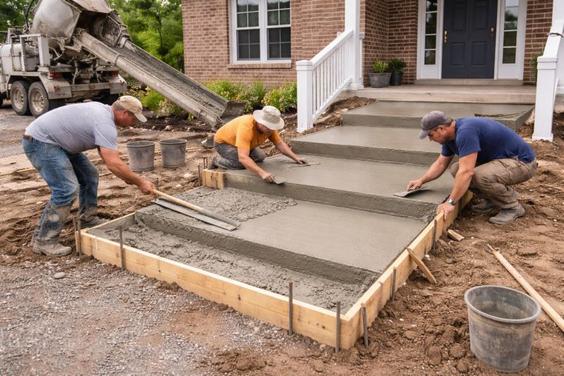 Concrete Stairway Installation in Fort Collins, CO