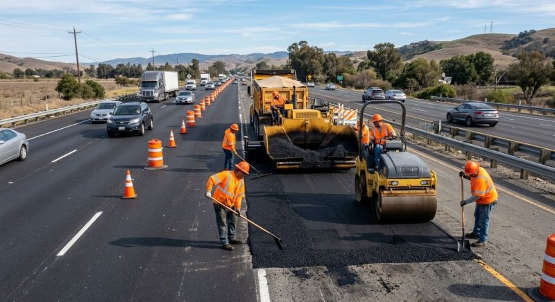 Highway Resurfacing in San Diego County, CA