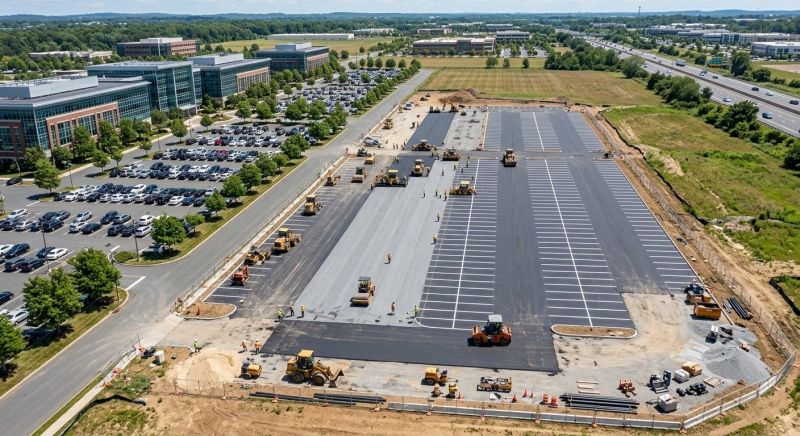 Parking Lot Renovation in Little Rock, AR