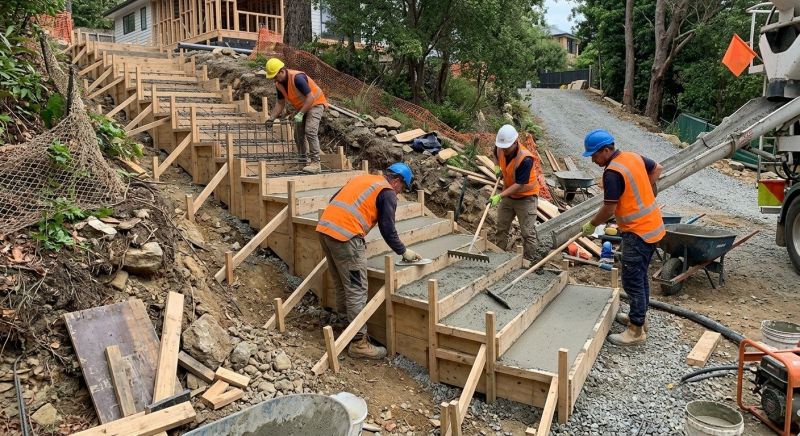 Cement Stairs Installation in Salt Lake City, UT