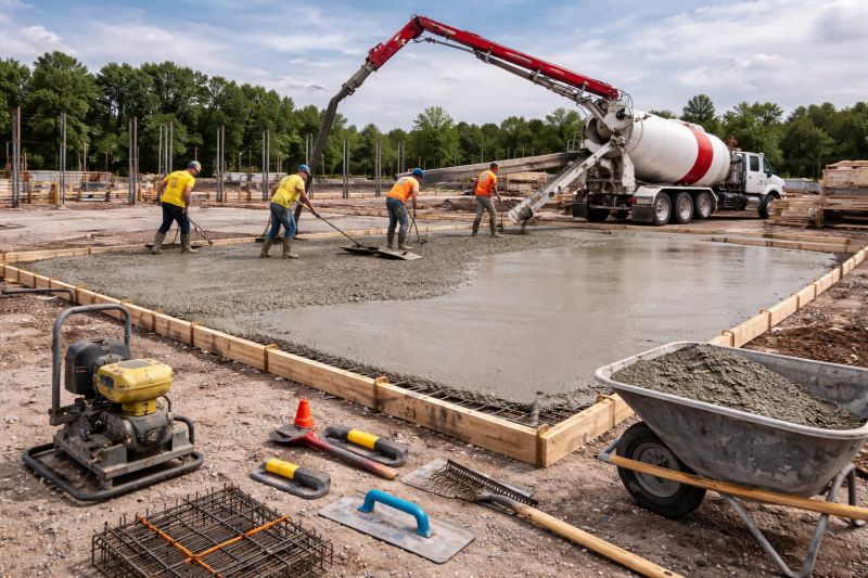 Commercial Slab Installation in Harrisburg, PA