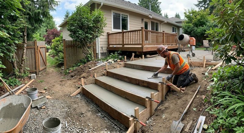Concrete Steps Pouring in Denver, CO